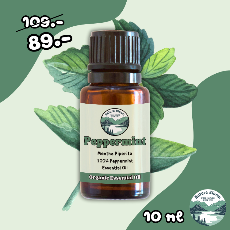 น้ำมันหอมระเหย 100% กลิ่นเปปเปอร์มินต์ (Pure Peppermint Essential Oil) น้ำมันหอมระเหยแท้ ขนาด 10ml