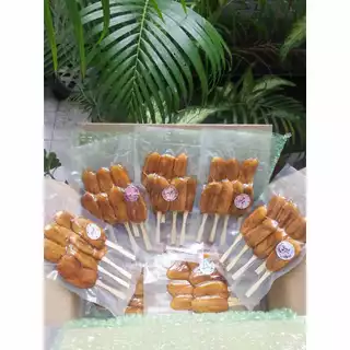 50 เเพ๊ก 4-5ลูกล้วยตากเสียบไม้เกรดสูญญากาศขายส่ง50ห่อ( 85กรัม)ใหม่สดสะอาดเก็บได้นาน