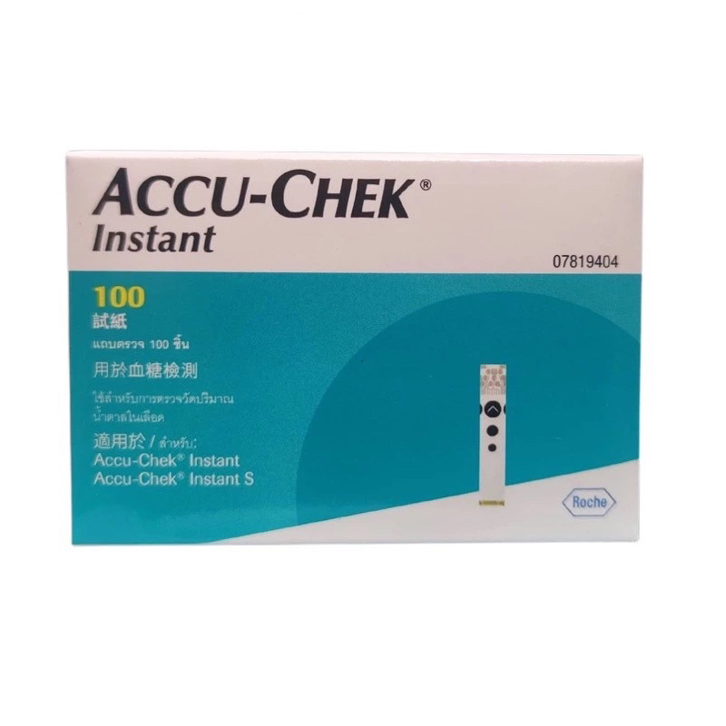 ​(ของแท้) AccuChek​ Instant​ 100แผ่น🎀 exp 05/2027
