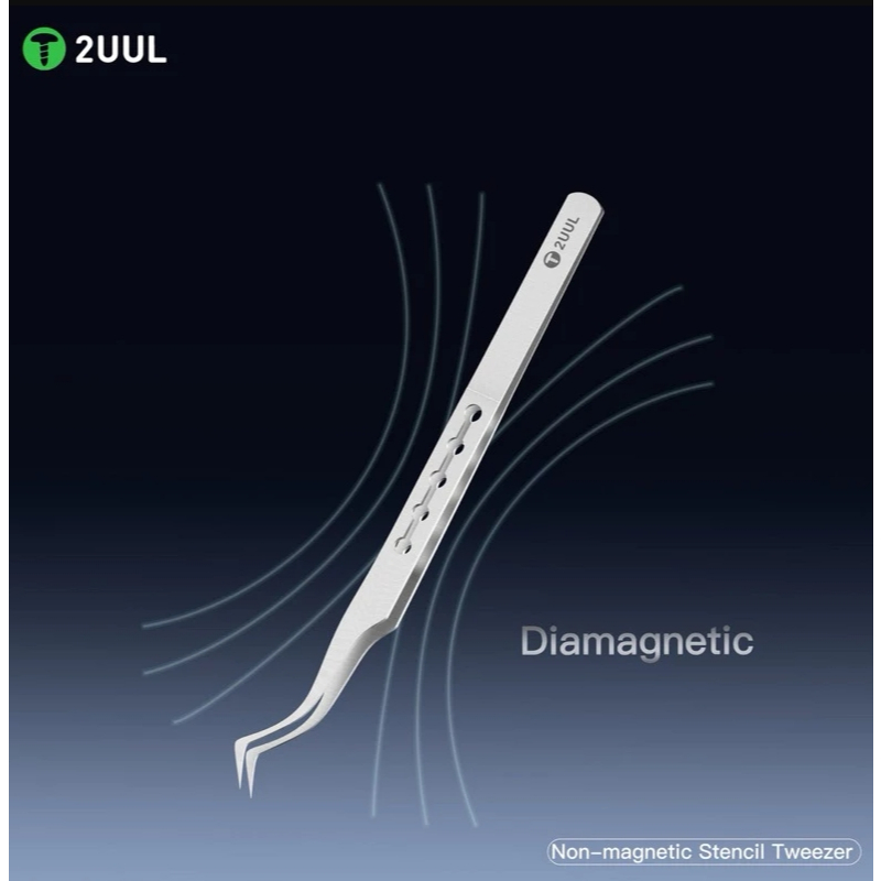 2uul TW22 เเหนบสแตนเลส ที่เหมาะกับงานซ่อมมือถือและบัดกรี SMD โดยเฉพาะ