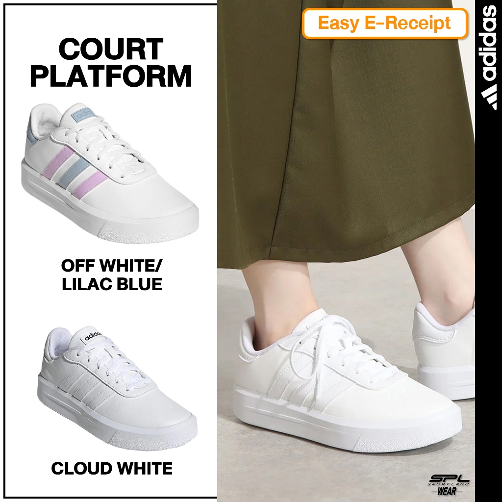 Adidas Collection รองเท้าผ้าใบ รองเท้าลำลอง สำหรับผู้หญิง CFW W Court Platform GV9000 / IE9987 (2000)