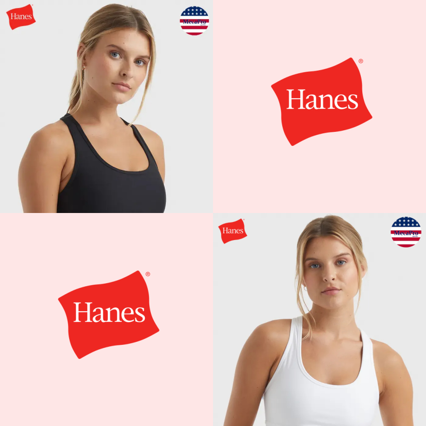 Hanes® Sport Bar Women's สปอร์ตบรา เสื้อชั้นในสำหรับผู้หญิง