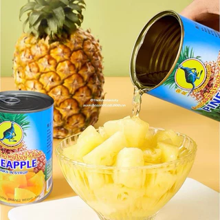 ส่งไว/ส่งฟรี สับปะรด​ในน้ำเชื่อม สับปะรด​กระป๋อง​ สับปะรด Pine​ Apple​ in Syrub 6 กระป๋อง ผลไม้​กระป๋อง​ หวานอร่อย malee
