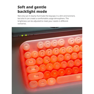 (แป้นพิมพ์สกรีนไทย)MOFii LOVE ME Keyboard คีย์บอร์ดแบบมีสาย มีไฟ สามารถปรับความสว่างได้ น่ารักสุดๆ