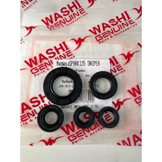 ซีลยกเครื่องชุด SPARK135 (5 ตัว/ ชุด) ซีลแท้โรงงาน Washi ราค…