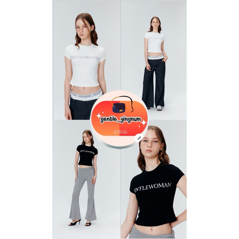 เสื้อ GENTLEWOMEN รุ่น  BACK TO SCHOOL BABY TEE