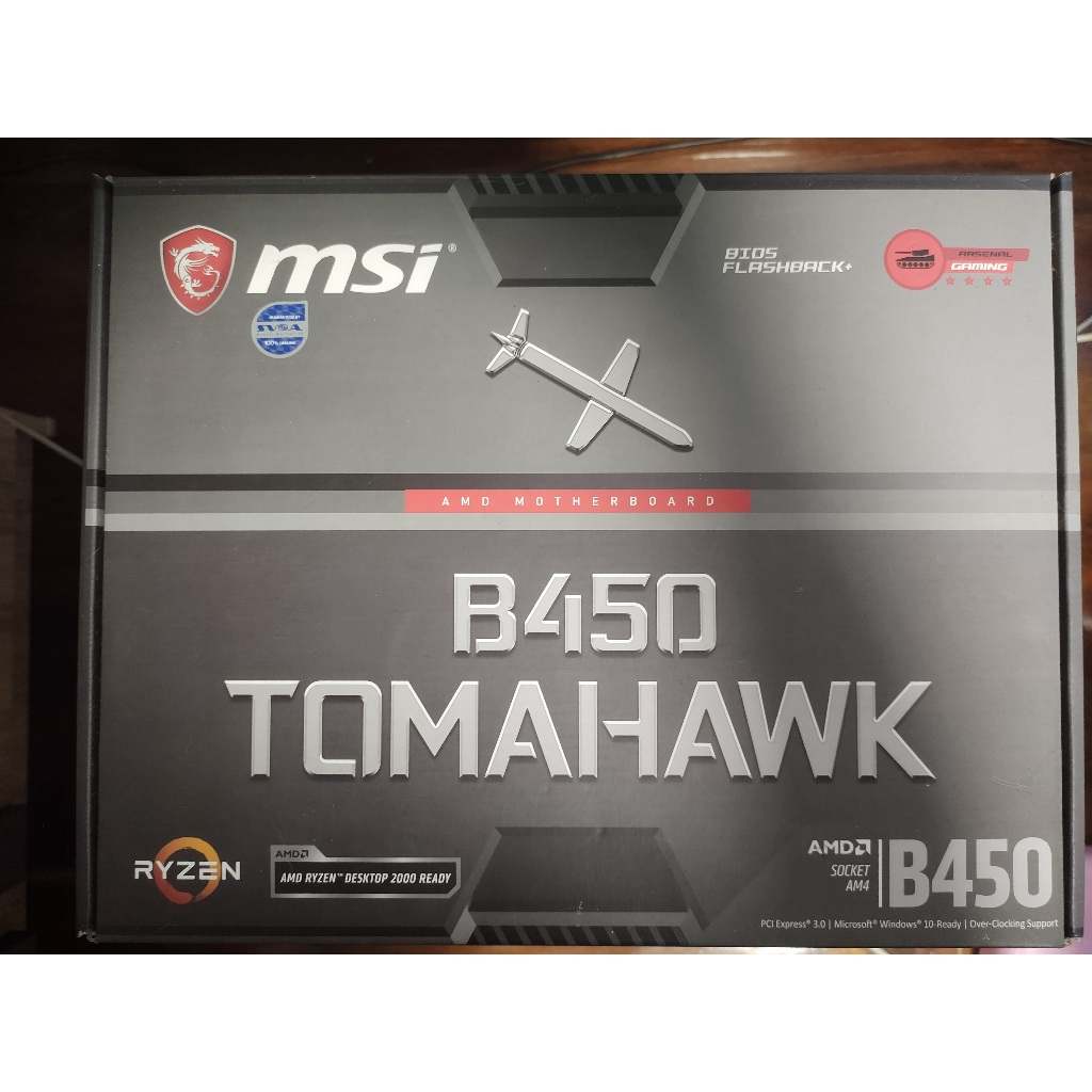 [มือสอง] MAINBOARD (เมนบอร์ด) AM4 MSI B450 TOMAHAWK