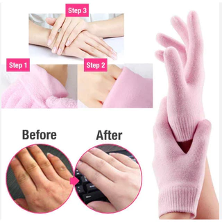ถุงมือ+ถุงเท้าสปา ถุงเท้าเจล นุ่มเท้า ใช้ครั้งแรกเห็นผล Spa Moisture Gel Glove ถุงเท้า ผสมอโรเวล่า วิตามินอี