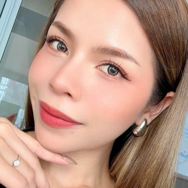 คอนแทคเลนส์ รายเดือน Mini Roxy brown / gray วัสดุ Silicone Hydrogel DIA 14.0 สีธรรมชาติ MAYALENS รูปที่ 6