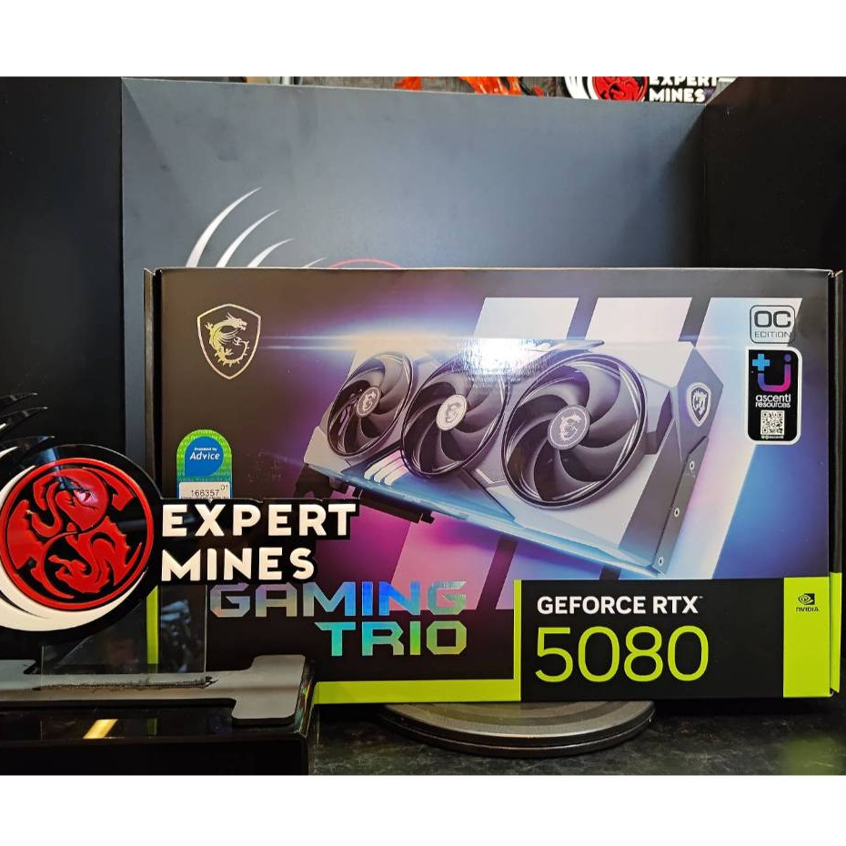 [สินค้าพร้อมจัดส่งในไทย] MSI GAMING TRIO RTX 5080 16 GB GDDR7 OC EDITION