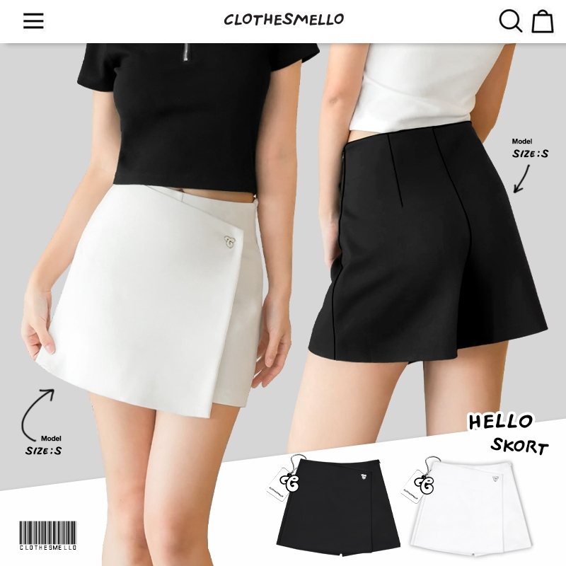 Clothesmello | C logo Skort (กระโปรงกางเกง)
