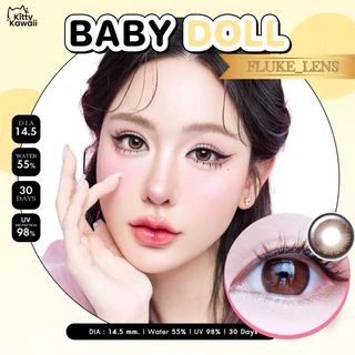 คอนแทคเลนส์(ขนาดกลาง) 💖 Baby Doll 💖 ตาหวานสายเกา อมน้ำ55% Kittykawaii ผลิตที่เกาหลี🇰🇷 ของแท้จากแบรนด์โดยตรง babydoll