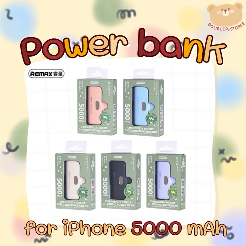 💐Mini Power Bank | REMAX-RPP633💐 พาวเวอร์แบงค์ 5000mAh for iPhone