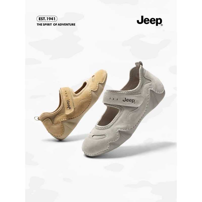 (ของแท้✨/ส่งฟรี) รองเท้า Jeep หนังกลับ สำหรับผู้หญิง