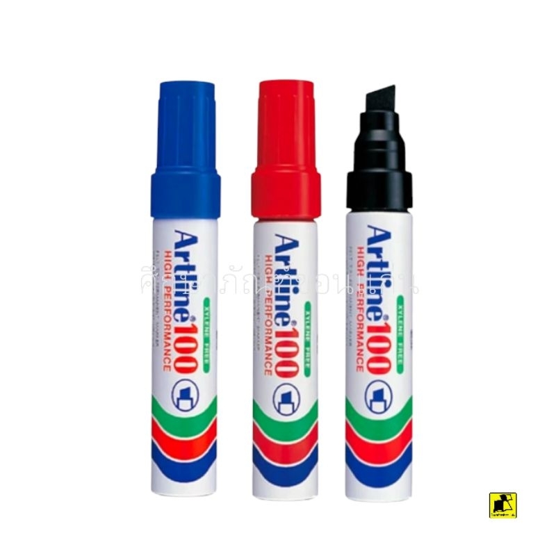 ปากกาเคมี Artline EK-100 ปากตัด