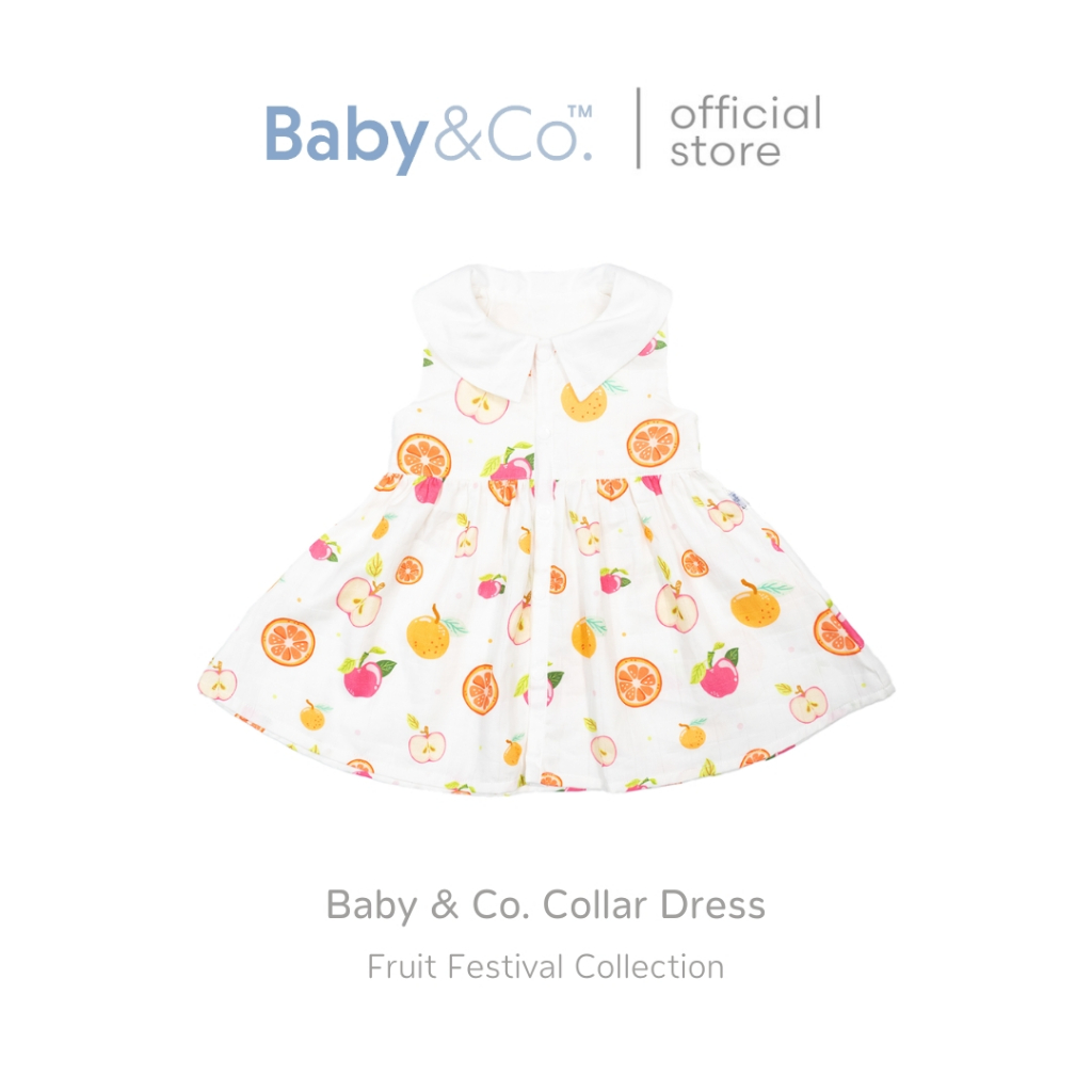 Baby and Co. Fruit Festival Collection Collar Dress ชุดเดรสคอปก