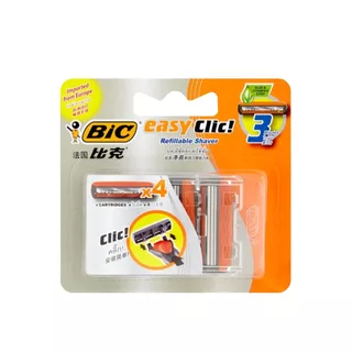 BIC Easy Clic Refill 4 ใบมีดโกนบิค อีซี่คลิค รีฟิลล์ 4