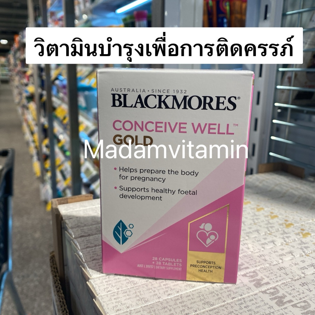 Blackmores Conceive Well Gold Preconception Vitamin 28 Tablets & 28 Capsules