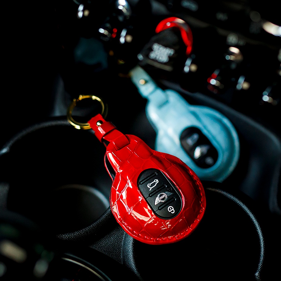 เคสกุญแจรถยนต์ MINI Cooper ซองกุญแจรถยนต์ หนังวัวแท้ CHAK