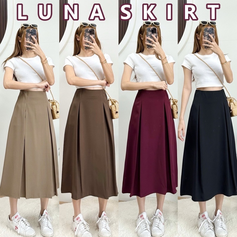 (90)44019 - LUNA SKIRT กระโปรงจีบยาว