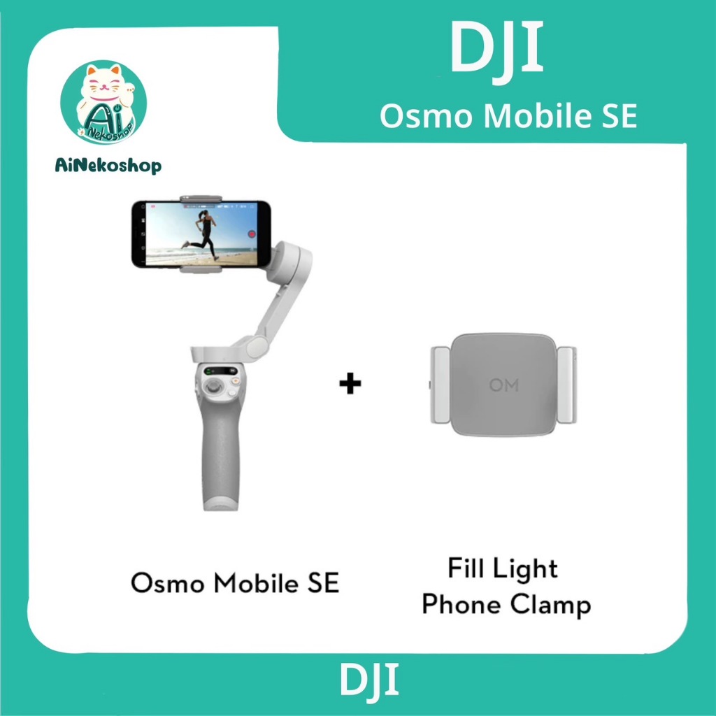 DJI Osmo Mobile SE - Smartphone Stabilizer | ไม้กันสั่นสำหรับสมาร์ทโฟน | ระบบกันสั่น 3 แกน | ตัวเครื่องพับได้น้ำหนักเบา