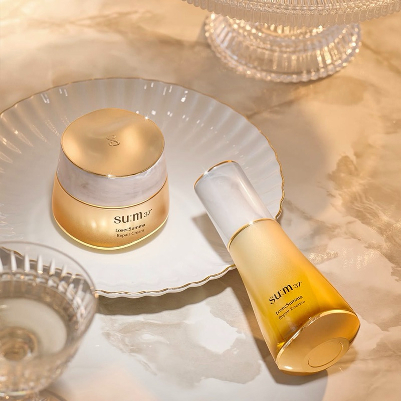 ( Repair Cream : exp 11/2025-2027) su:m37 Losec Summa Repair Cream/ Elixir Cream(1ml) ราคา ถูกที่สุด ดีลบีเคเค แกลเลอรีภาพที่ 4