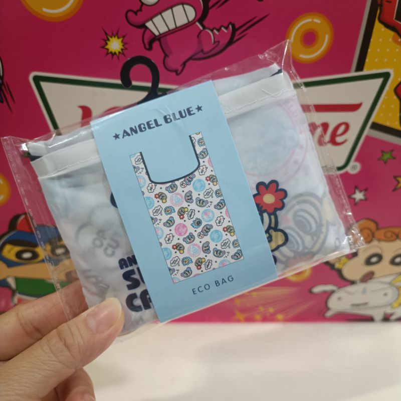 ECO BAG ลาย "ANGEL BLUE" น่ารักๆ จากญี่ปุ่น (White)