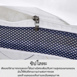 🏨【Premium】หมอนโรงแรมสุขภาพ ✨รองรับคอ-คลายไหล่ ✅กันไรฝุ่น100%+เนื้อนุ่มพรีเมียม 📏ไซส์มาตรฐาน 60x40cm หมอนลดกรน