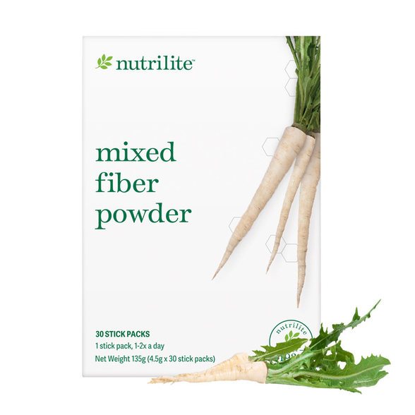 Nutrilite Mixed Fiber Powder - 4.5g x 30 stick packs นิวทริไลท์ ผงไฟเบอร์ผสม - 4.5g x 30 แพ็คแท่ง