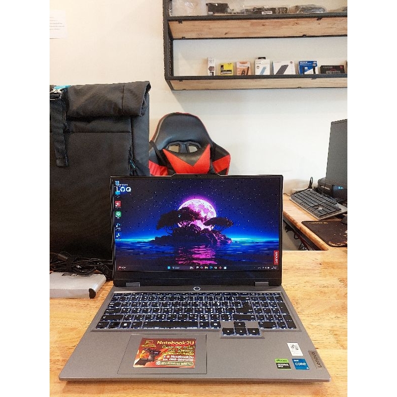Lenovo LOQ15-83GS001GTA (144Hz sRGB100%) i5-12450HX RTX3050.6GB RAM16GB.DDR5 SSD512GB.G4 สภาพนางฟ้า9