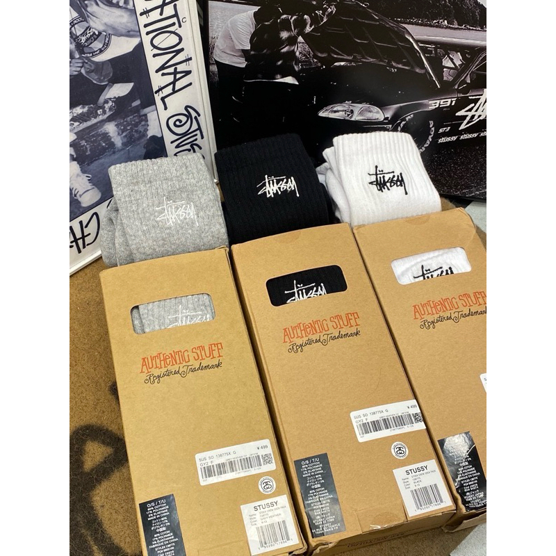 ถุงเท้าStussy ลายStussy 1กล่อง3คู่ 850บาทส่งจาก🇹🇭🇹🇭🇹🇭