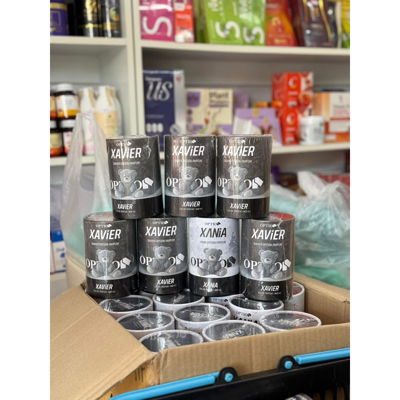 น้ำหอมหมี Option มี 3 กลิ่นให้เลือก 40ml (ของแท้100%) ล้อตลุ้นของรางวัลจ้า รถไอโฟน