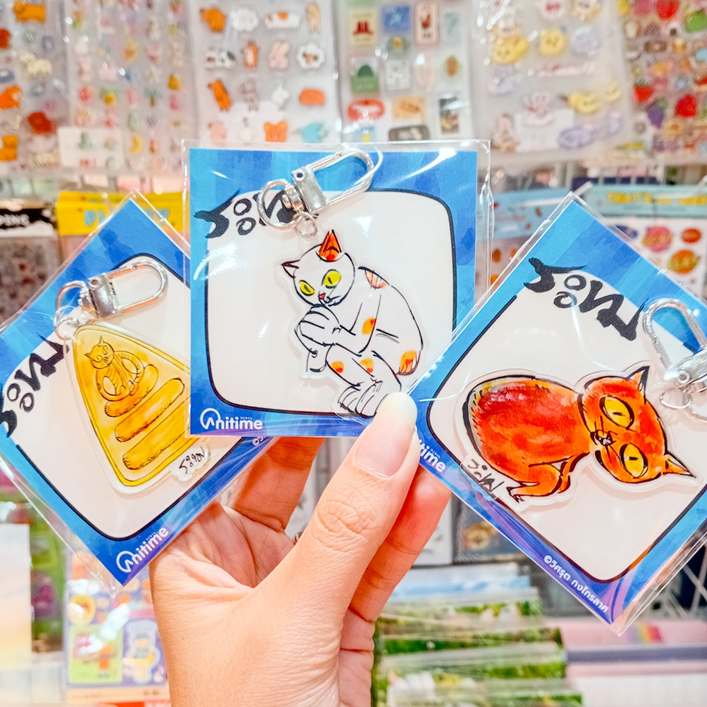 ANITIME ระทม พวงกุญแจ ลายแมวสุดป่วน [Anitime x ระทม]