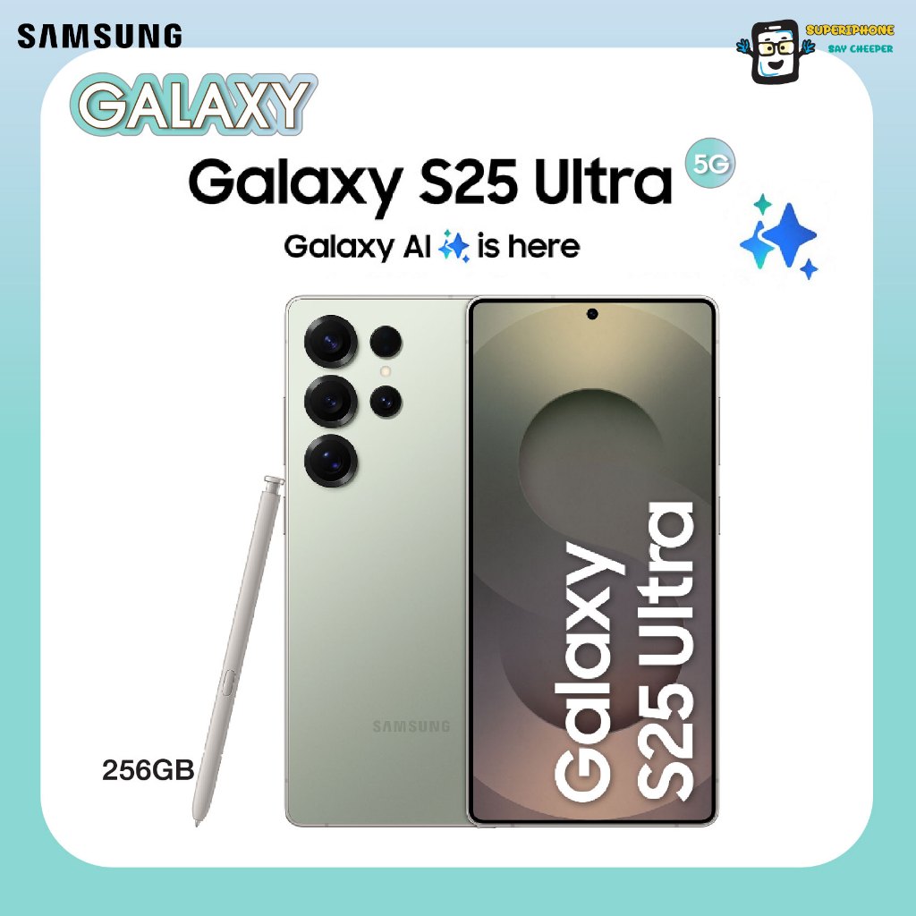 Samsung Galaxy S25 Ultra 5G(12+256GB) กล้องที่ดีสุดใน Galaxy กล้องคุณภาพสูง (By Shopee  SuperTphone1234)