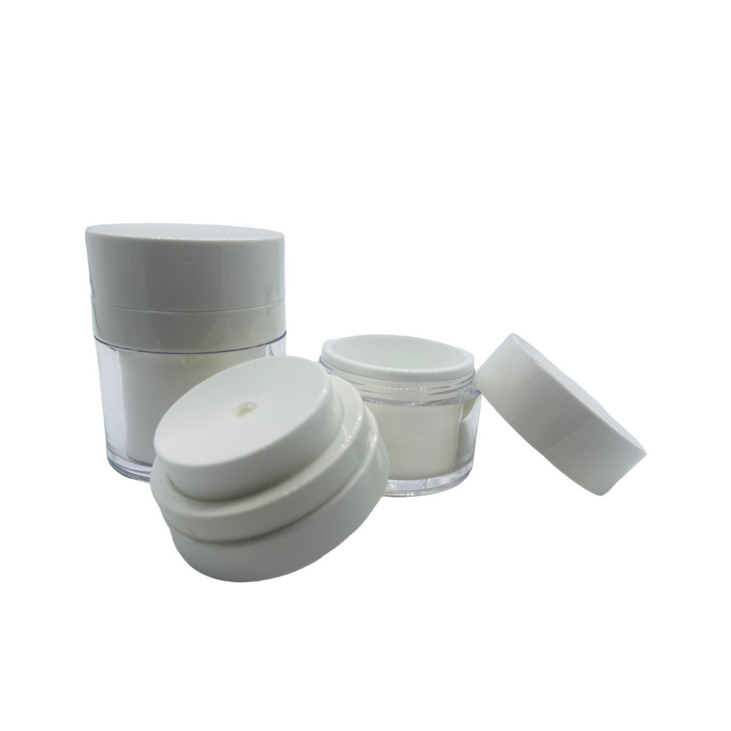 กระปุกสุญญากาศ สีขาว สีดำ 15g./30g.