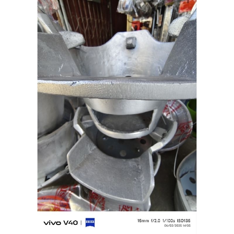 เตาถ่าน เตาอังโล่ เตาอลูมิเนียมหล่อ100% รุ่นมีปากใส่ฟืน - รูปที่ 4