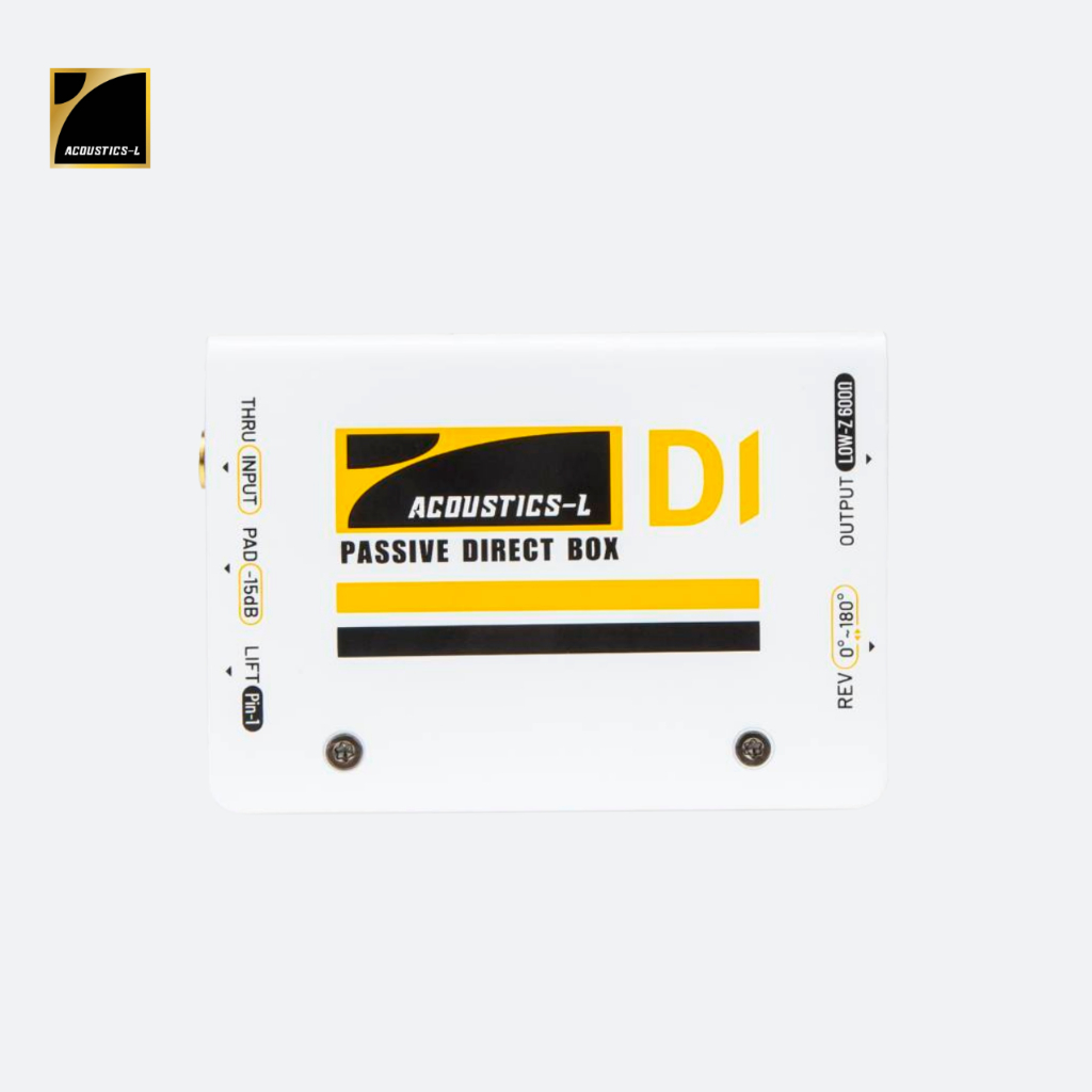 ACOUSTIC-L Direct Box D1 – DI Box โมโน XLR Balanced Output สำหรับกีตาร์ เบส คีย์บอร์ด ระบบเสียง PA ม