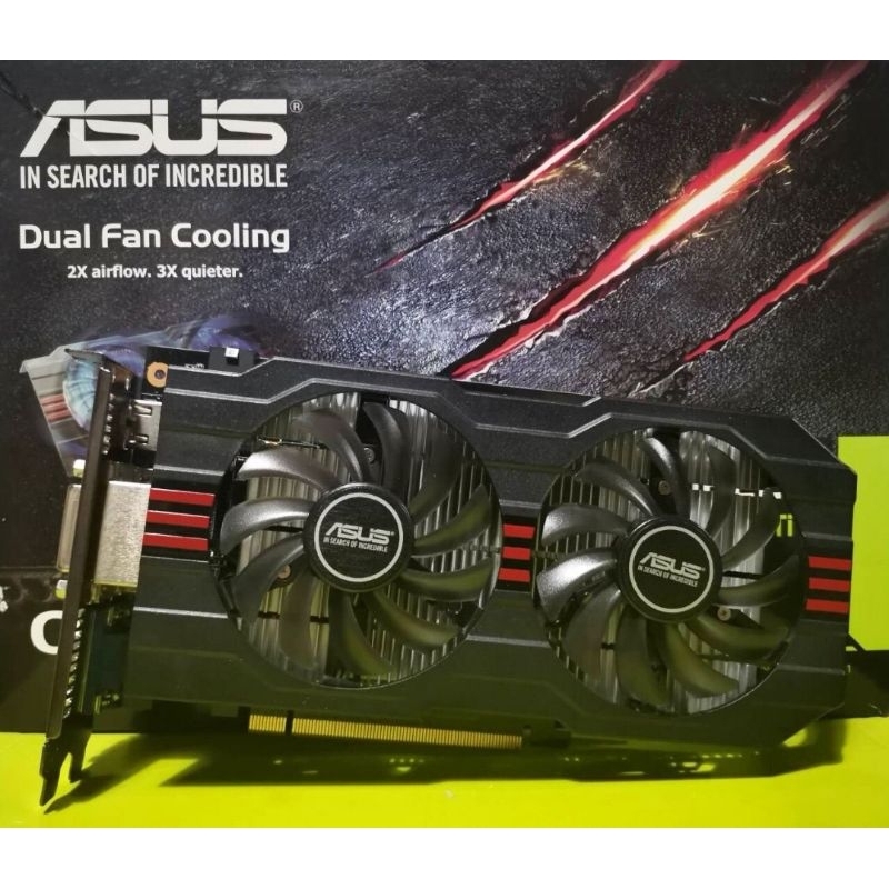 การ์ดจอ ASUS รุ่น NVIDIA GeForce GTX 750 TI 2GB DDR5 ต่อไฟเลี้ยง 6 pin (no box) มือสอง ไม่มีกล่อง