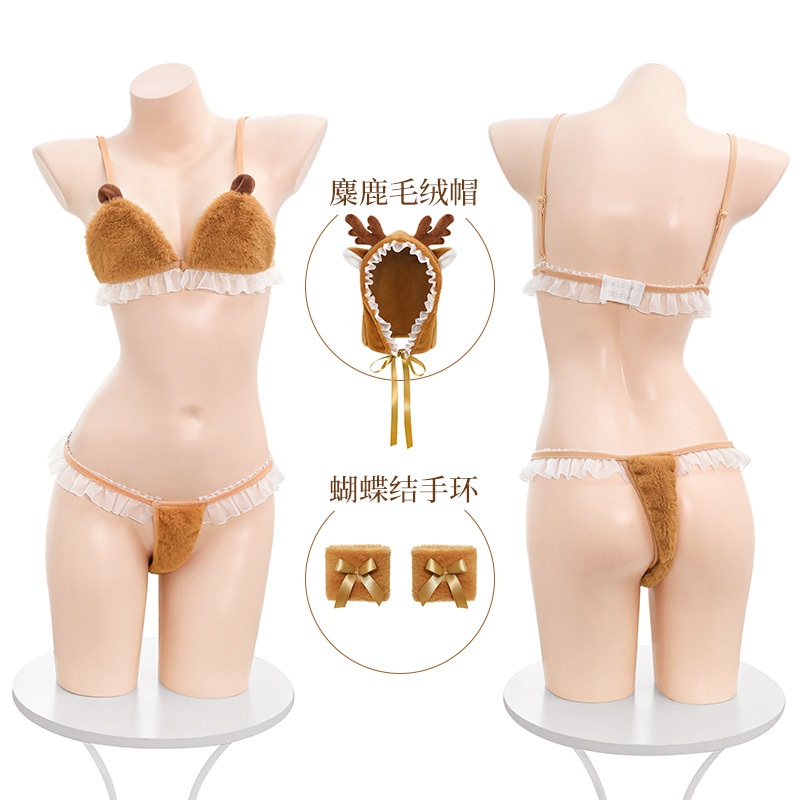 TOP SEXY ชุดยั่วผัวเซ็กซี่ คอสเพลย์เซ็กซี่ ชุดชั้นในเซ็กซี่ผู้หญิง 🎡 สายเดี่ยว สไตล์น่ารัก T-613 - รูปที่ 4