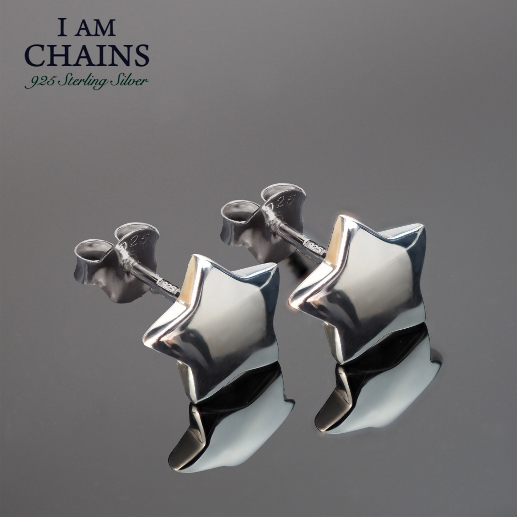 ต่างหูเงินแท้ สไตล์มินิมอล ลาย หัวใจ, ดาว, โอบอุ้ม และโอบกอด วัสดุเงินแท้ 925 ไม่แพ้ไม่คัน ใส่ติดหูได้ทุกวัน - รูปที่ 6