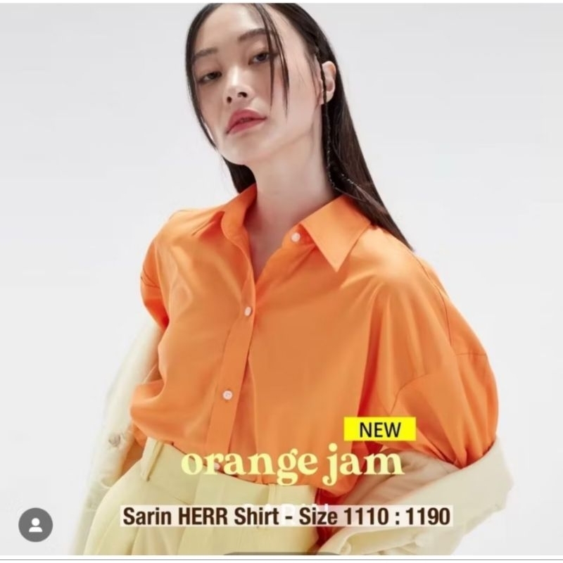 Used like new!! Sarin HERR Shirt size1110 สี Orange Jam