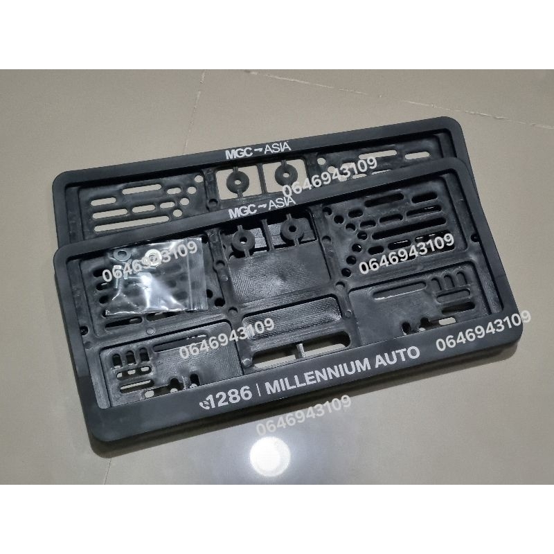 กรอบป้ายทะเบียน Millennium Auto 1 คู่