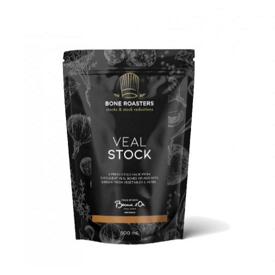 วีล จุส (นํ้าซุปลูกวัวเข้มข้น25บริกซ์) Bone Roasters Veal Stock - 500ml