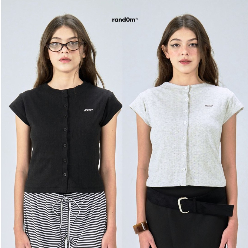 rand0m piece - RDP Pointelle Baby tee Cardigan เสื้อคาร์ดิแกนผ้าฉลุ
