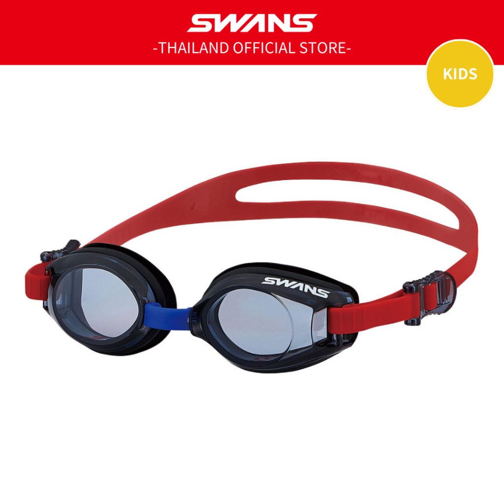 แว่นตาว่ายน้ำ SWANS  รุ่นSJ9N จากญี่ปุ่น  สำหรับเด็กเล็กอายุ 3-8ขวบ กันฝ้า กันเชื้อแบคทีเรีย มีกล่อง