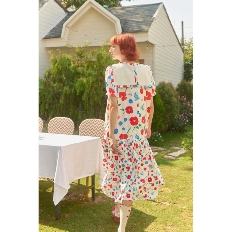 Chita studio-Maxi dress เดรสยาวฟรีไซต์ ซิปหลัง มีซับในทั้งตัว