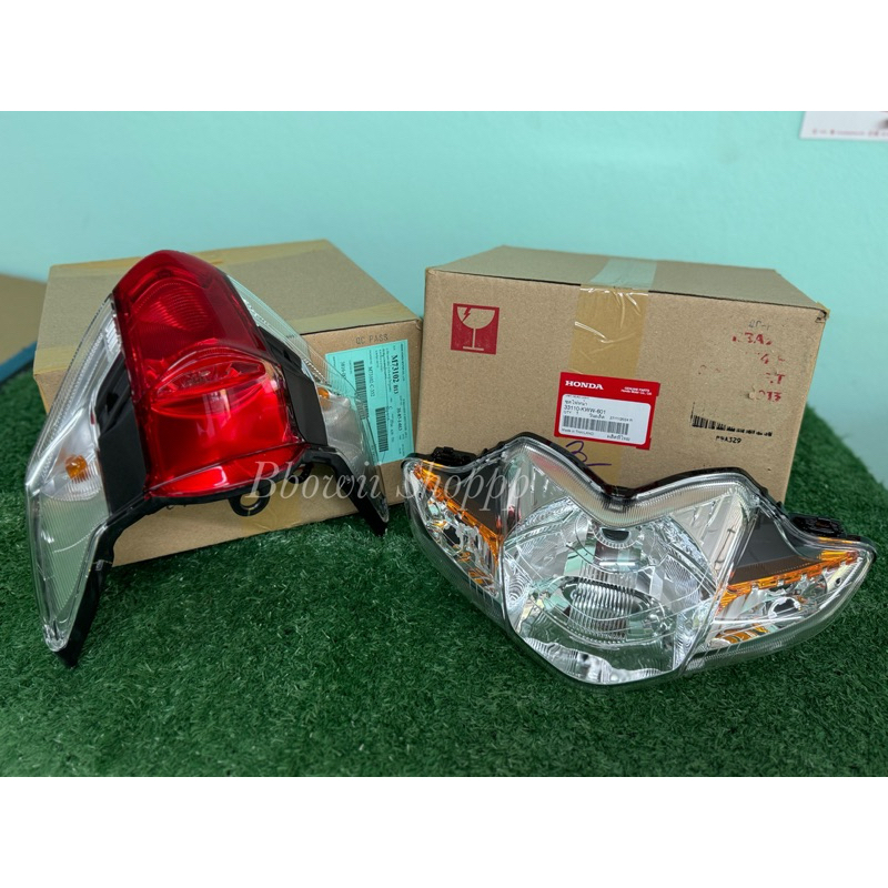 ‼️แท้เบิกศูนย์‼️ โคมไฟหน้า+โคมไฟท้ายWave110i เวฟ110iปี2009-2018 แท้ศูนย์(โคมไฟหน้า33110-KWW-601,โคมไ