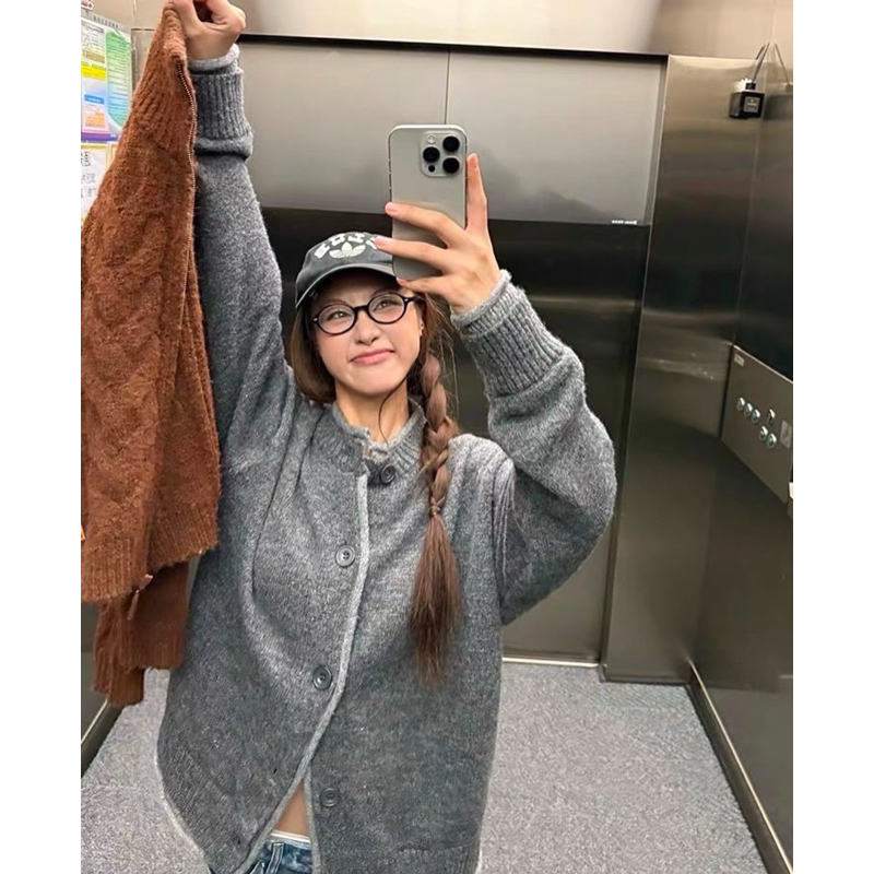 USSTYLE - Stone cardigan