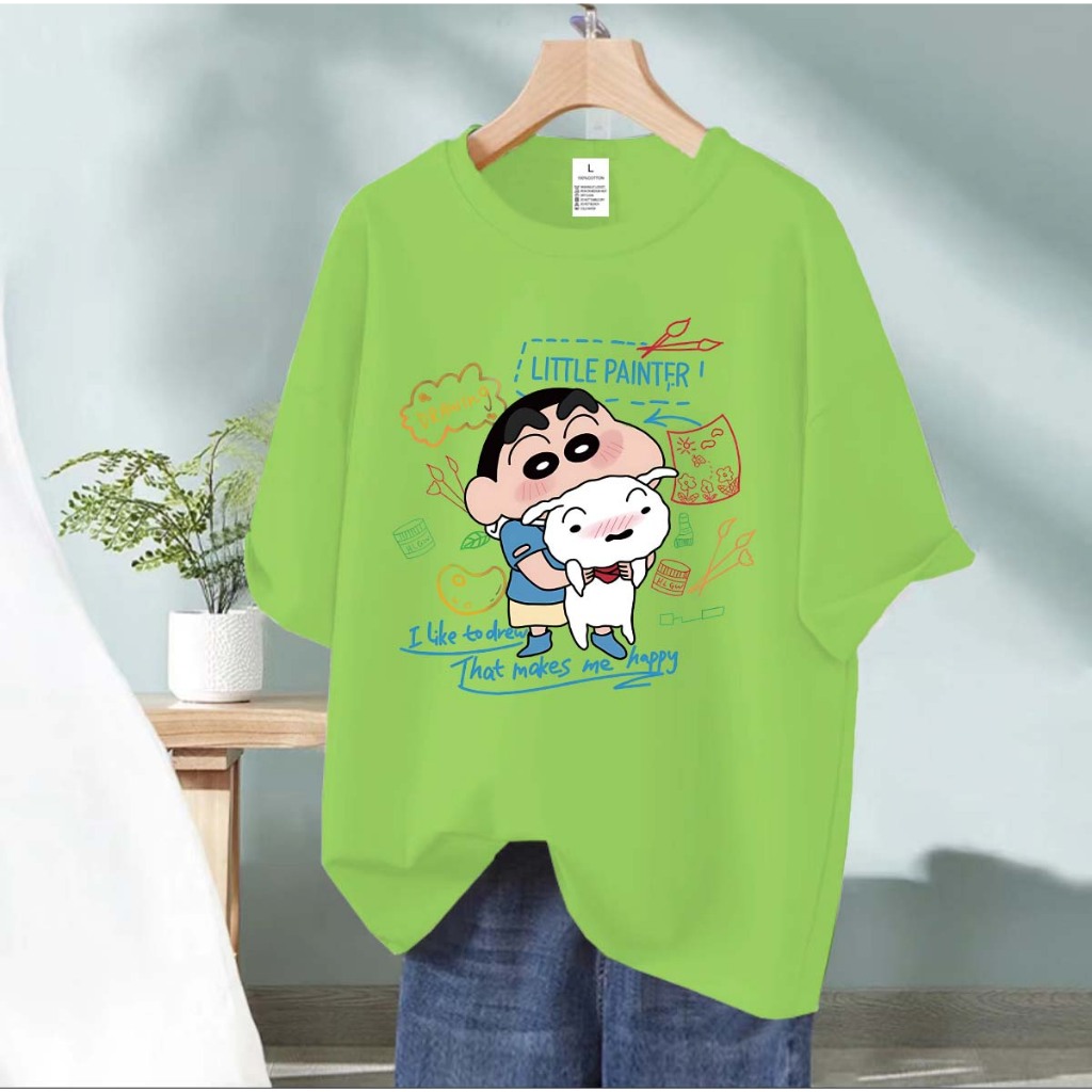 BK-869-SHORT เสื้อยืดแขนสั้นพร้อมส่ง 10สี ลายการ์ตูน ขายดีตามเทรนด์ ลายน่ารัก สีสันสดในน่ารัก ใส่ได้ทั้งหญิงและชาย