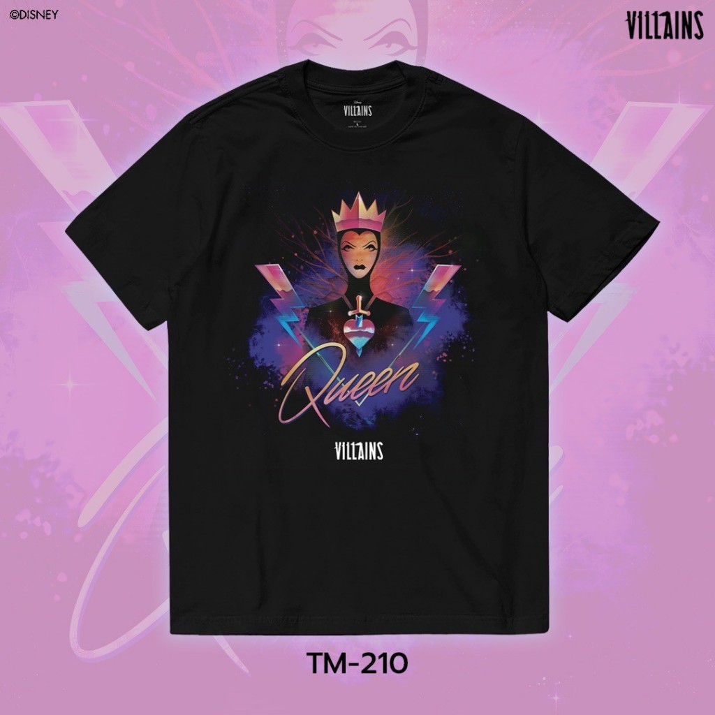 Power 7 Shop เสื้อยืดการ์ตูน "The Evil Queen" ลิขสิทธิ์แท้ DISNEY (TM-210)